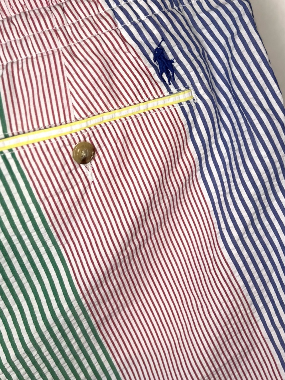 Polo Ralph Lauren Shorts Seersucker Stripe Men’s Deck Shorts XL - Picture 9 of 10
